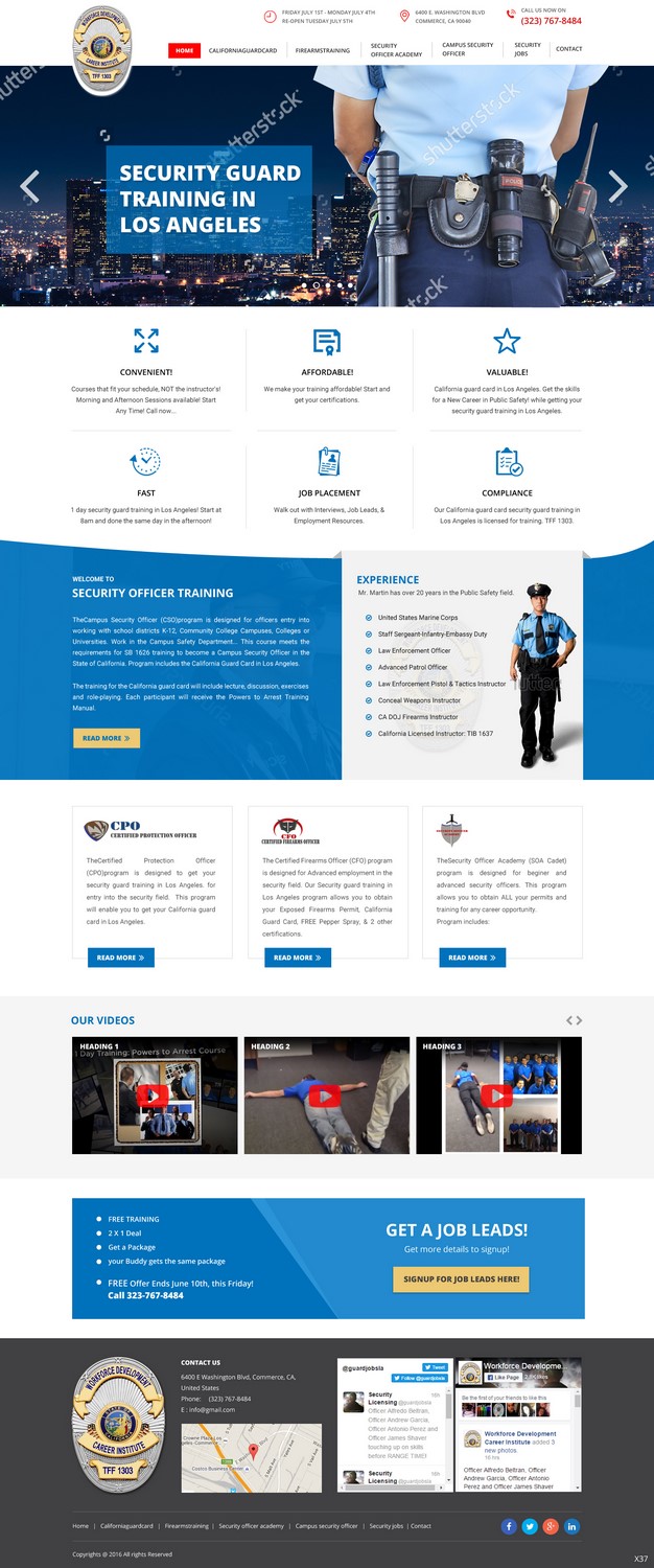 Web Design by pb for Public Safety Institute | Design #11372872