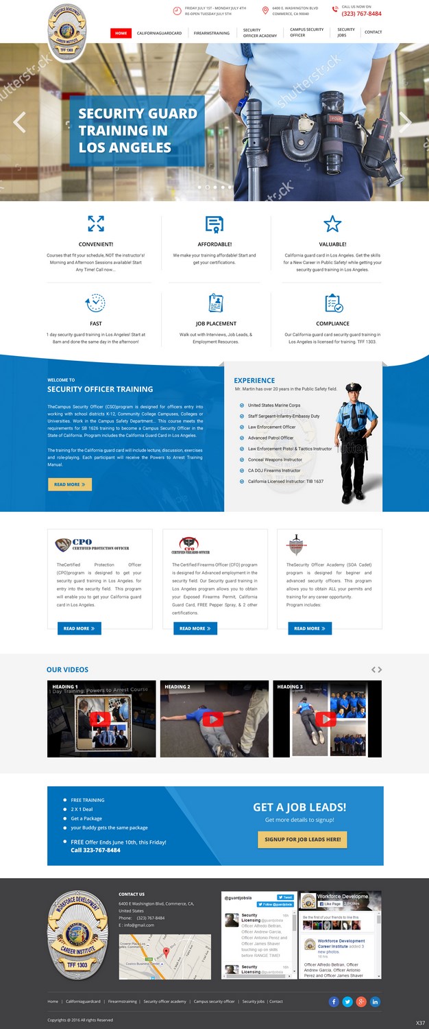 Web Design by pb for Public Safety Institute | Design #11372873