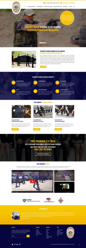 Web Design by pb for Public Safety Institute | Design: #11372878