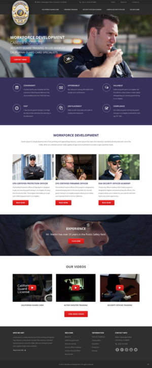 Web Design by pb for Public Safety Institute | Design: #11380856