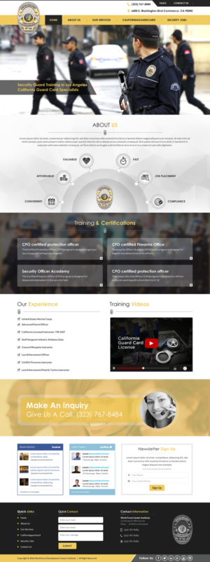 Web Design by Sbss for Public Safety Institute | Design: #11374129