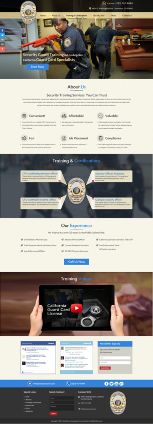 Web Design by Sbss for Public Safety Institute | Design: #11374131