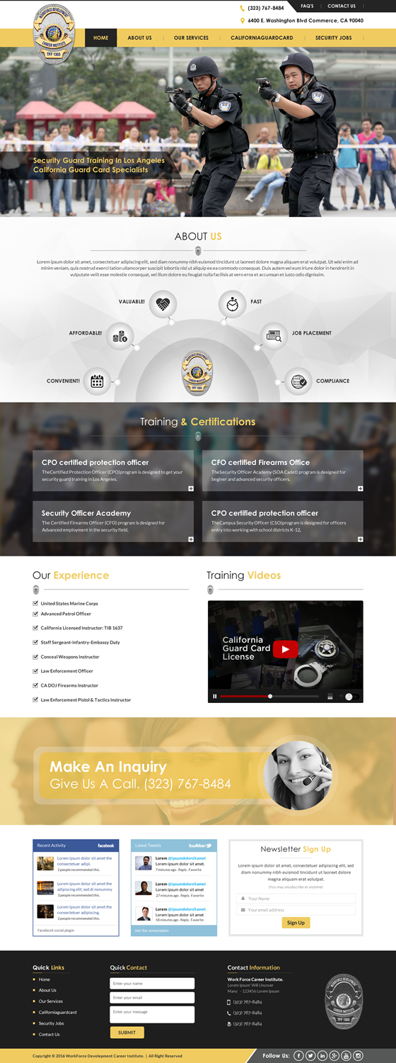 Web Design by Sbss for Public Safety Institute | Design #11374132