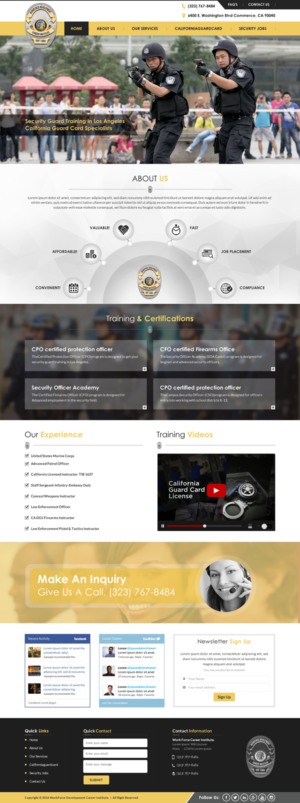 Web Design by Sbss for Public Safety Institute | Design: #11374132