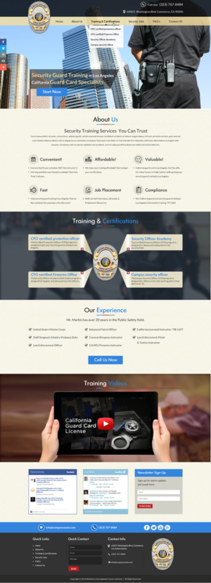 Web Design by Sbss for Public Safety Institute | Design: #11374133