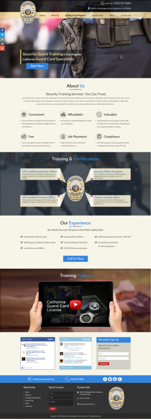 Web Design by Sbss for Public Safety Institute | Design: #11374136