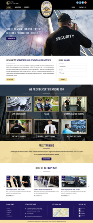 Web Design by Sbss for Public Safety Institute | Design: #11374138
