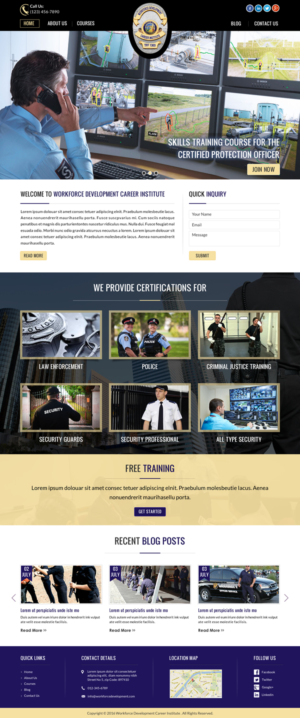Web Design by Sbss for Public Safety Institute | Design: #11374139