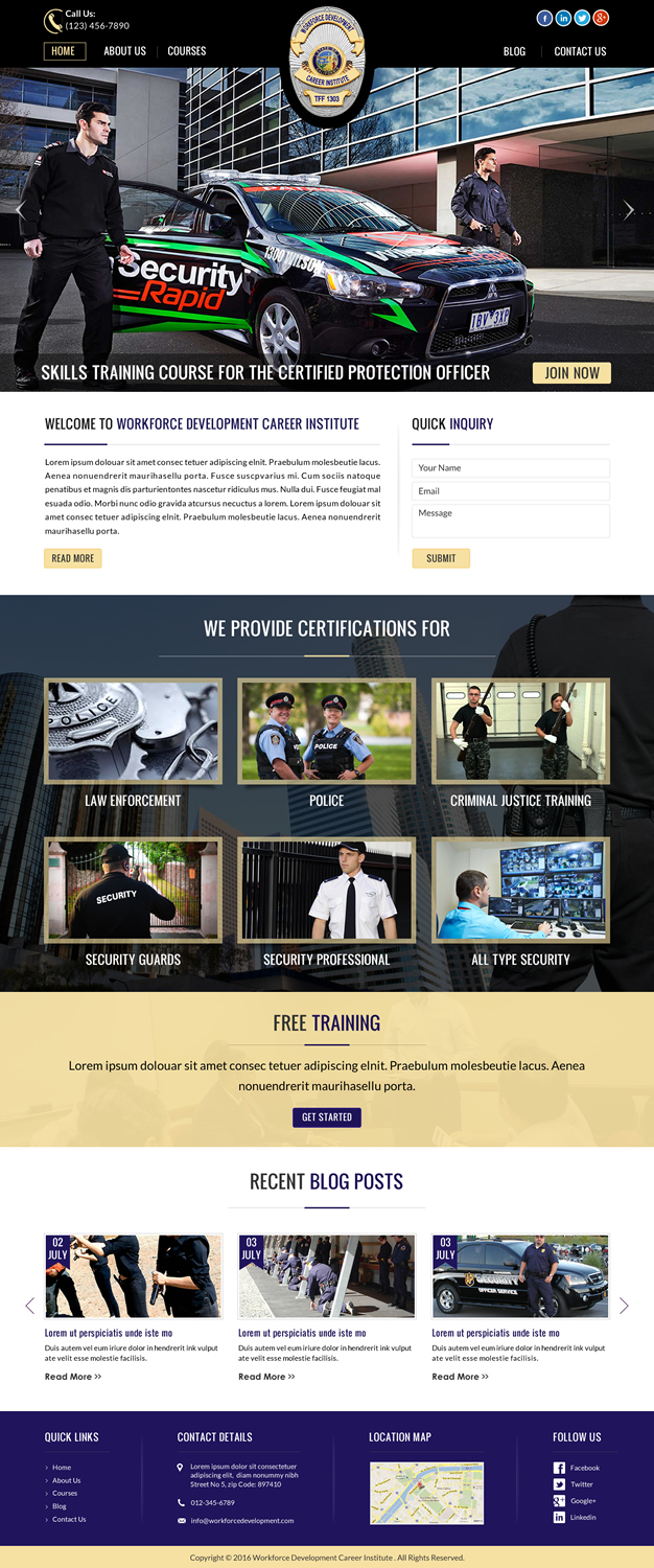 Web Design by Sbss for Public Safety Institute | Design #11374157