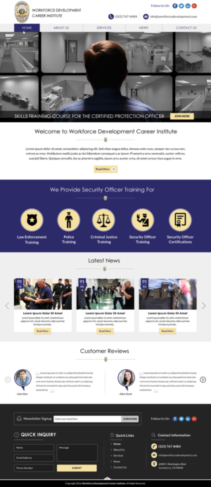 Web Design by Sbss for Public Safety Institute | Design: #11374186