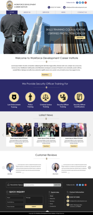 Web Design by Sbss for Public Safety Institute | Design: #11374187