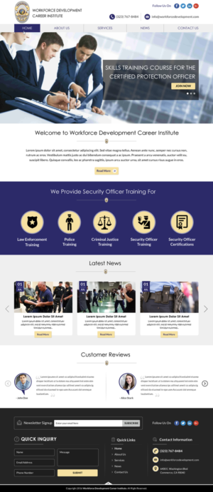 Web Design by Sbss for Public Safety Institute | Design: #11374188