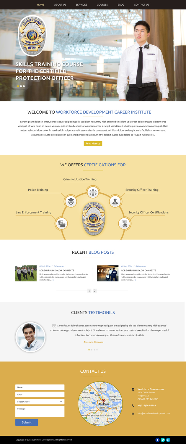 Diseño Web por Sbss para Public Safety Institute | Diseño #11374189