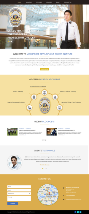 Web Design by Sbss for Public Safety Institute | Design: #11374189