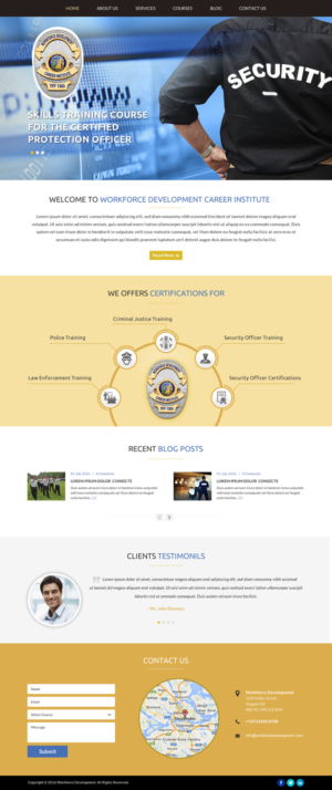 Web Design by Sbss for Public Safety Institute | Design: #11374190