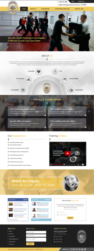 Web Design by Sbss for Public Safety Institute | Design: #11381108