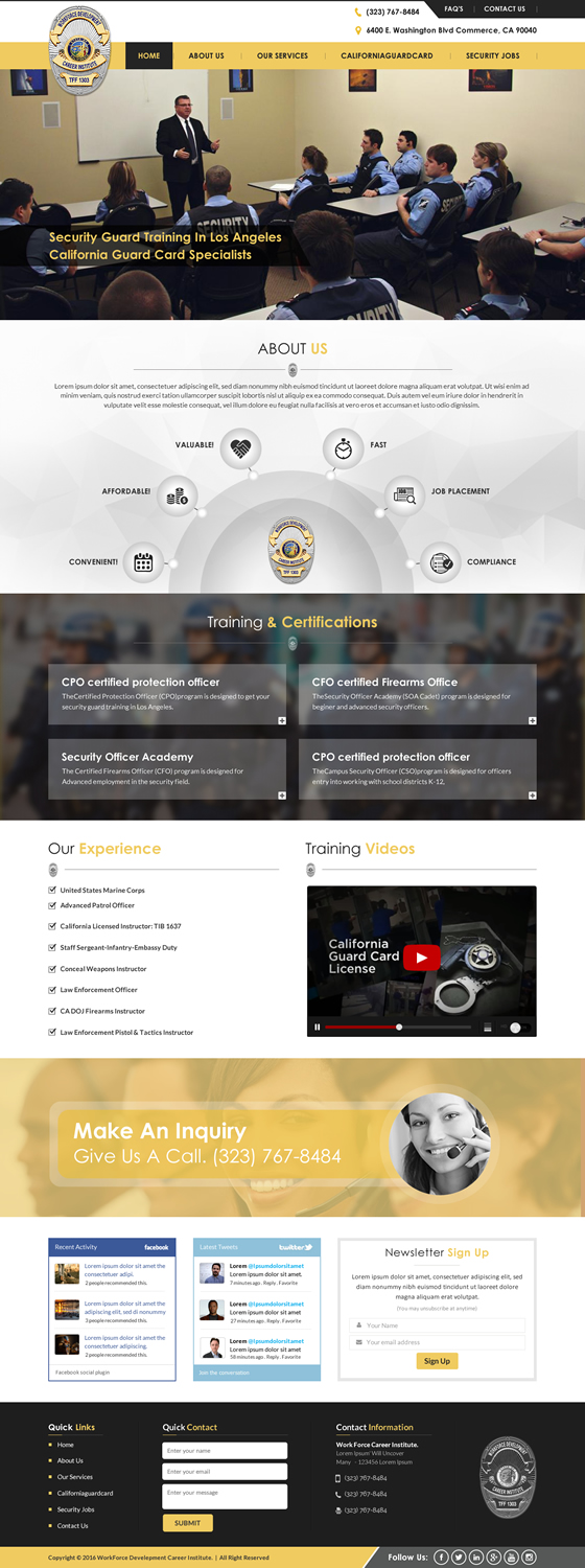 Web Design by Sbss for Public Safety Institute | Design #11381109
