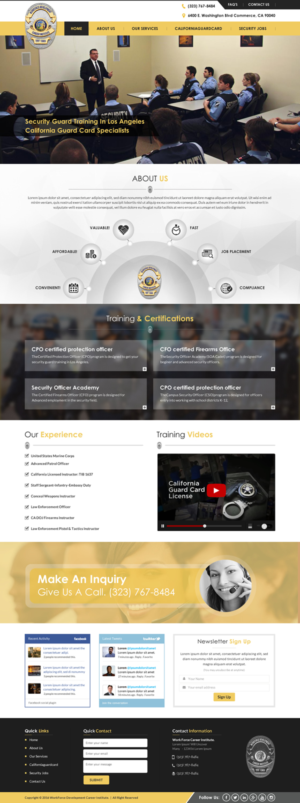 Web Design by Sbss for Public Safety Institute | Design: #11381109