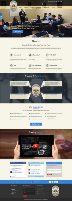 Web Design by Sbss for Public Safety Institute | Design: #11381110