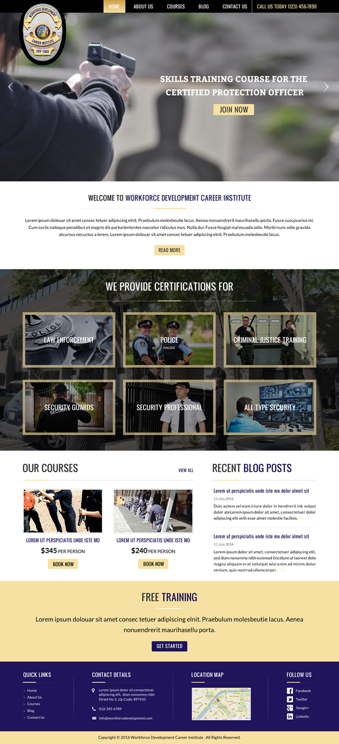 Web Design by Sbss for Public Safety Institute | Design #11441834
