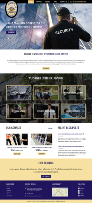 Web Design by Sbss for Public Safety Institute | Design: #11441835