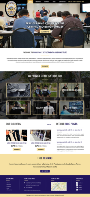 Web Design by Sbss for Public Safety Institute | Design: #11441836