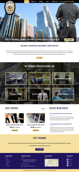 Web Design by Sbss for Public Safety Institute | Design: #11441837