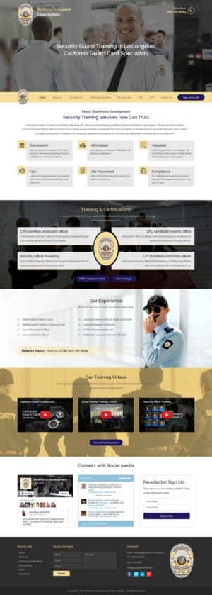 Web Design by Sbss for Public Safety Institute | Design: #11450331