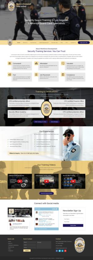 Web Design by Sbss for Public Safety Institute | Design: #11450334