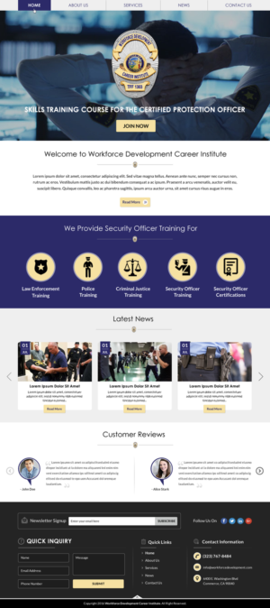 Web Design by Sbss for Public Safety Institute | Design: #11452813