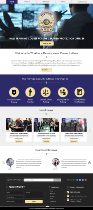 Web Design by Sbss for Public Safety Institute | Design: #11452814