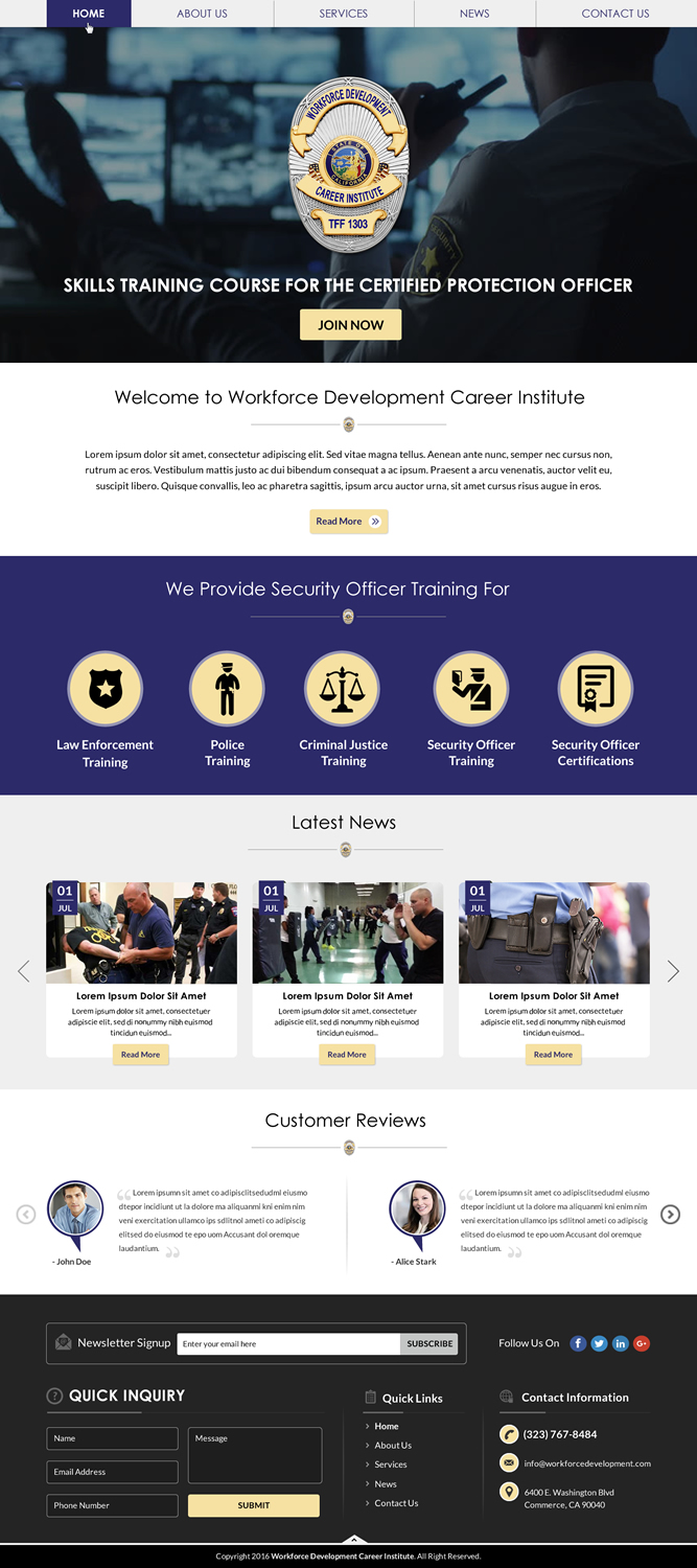 Web Design by Sbss for Public Safety Institute | Design #11452815