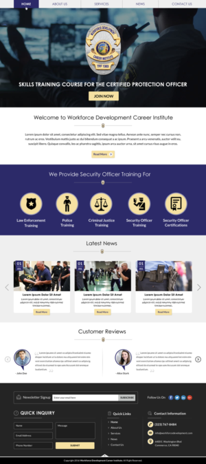 Web Design by Sbss for Public Safety Institute | Design: #11452815