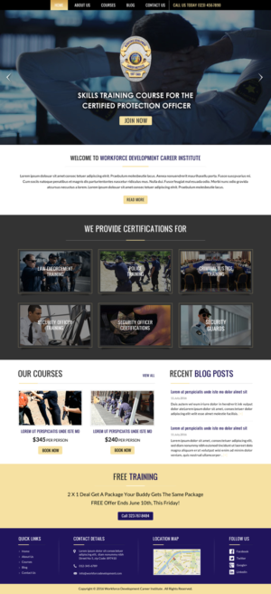 Web Design by Sbss for Public Safety Institute | Design: #11452816