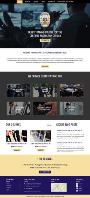 Web Design by Sbss for Public Safety Institute | Design: #11452817