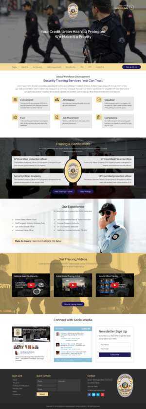 Web Design by Sbss for Public Safety Institute | Design: #11452850