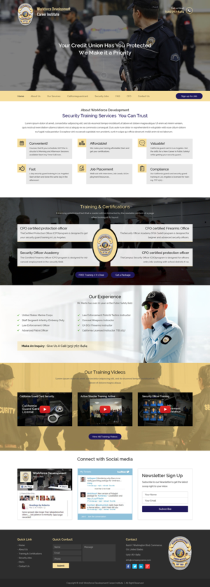 Web Design by Sbss for Public Safety Institute | Design: #11452851