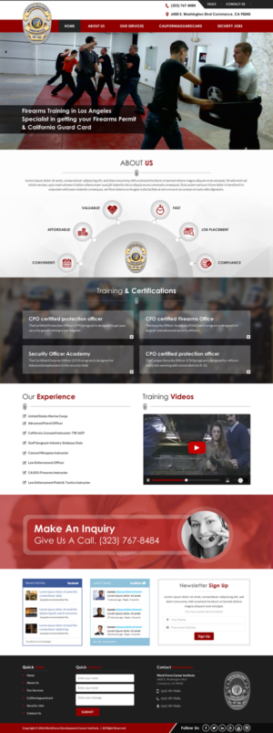 Web Design by Sbss for Public Safety Institute | Design: #11483349