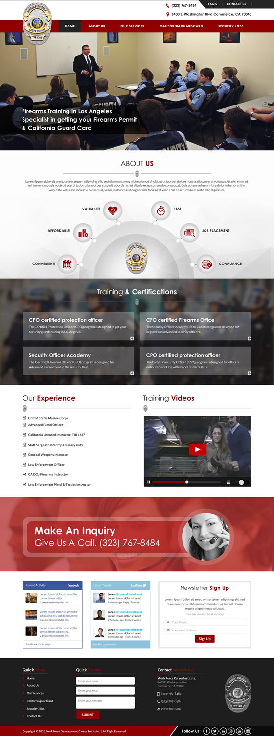 Web Design by Sbss for Public Safety Institute | Design #11483350