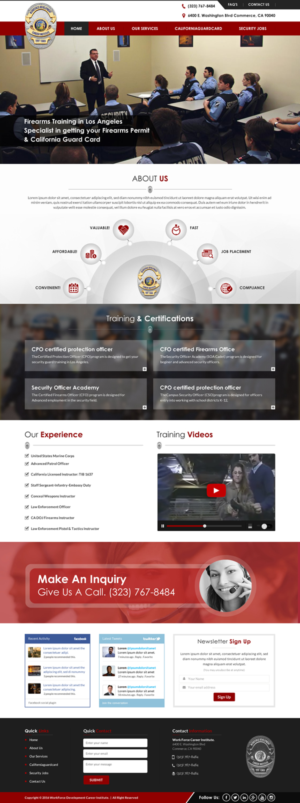 Web Design by Sbss for Public Safety Institute | Design: #11483350