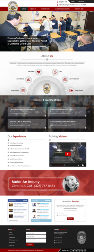 Web Design by Sbss for Public Safety Institute | Design: #11483351