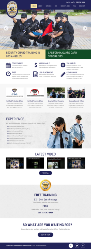 Web Design by rightway for Public Safety Institute | Design: #11460728
