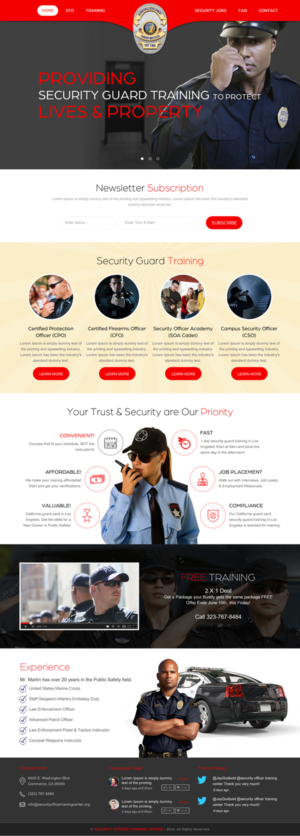 Web Design by rightway for Public Safety Institute | Design: #11460743