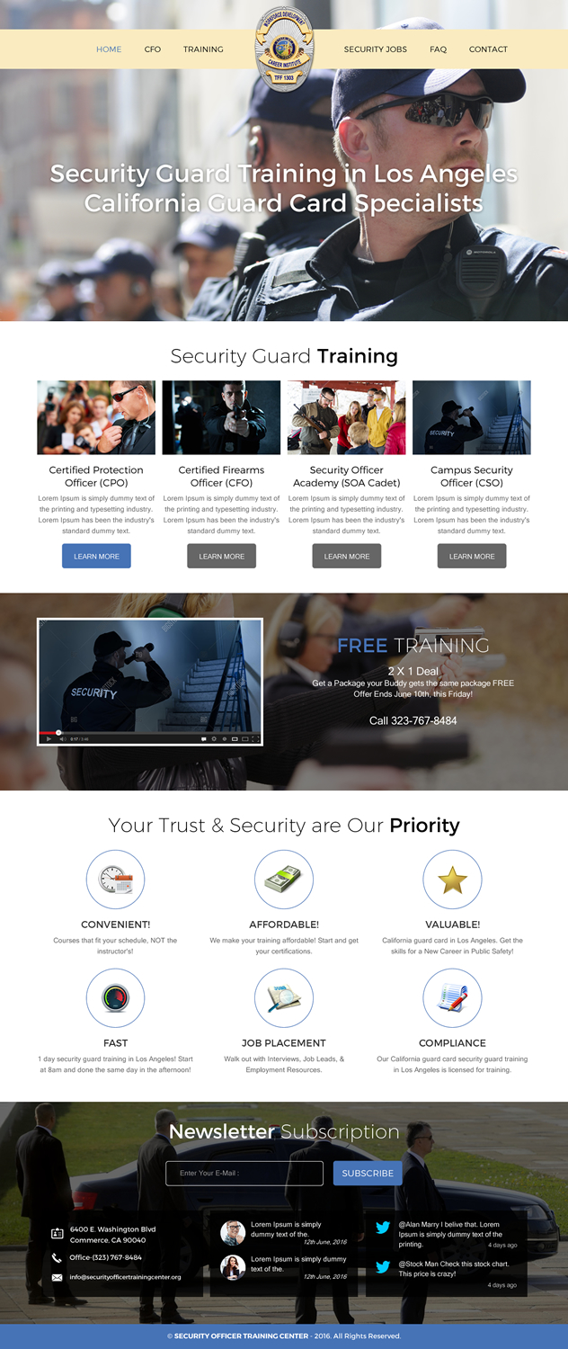 Web Design by rightway for Public Safety Institute | Design #11460751