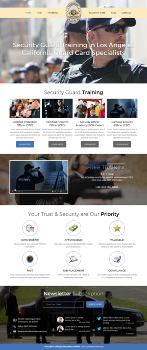 Web Design by rightway for Public Safety Institute | Design: #11460751