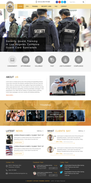 Web Design by rightway for Public Safety Institute | Design: #11460764