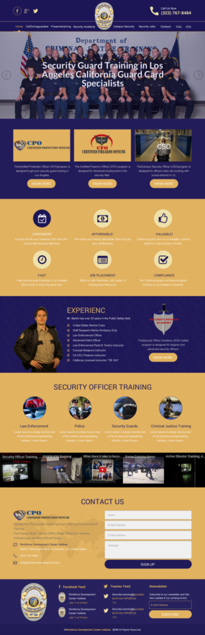 Web Design by rightway for Public Safety Institute | Design: #11460784