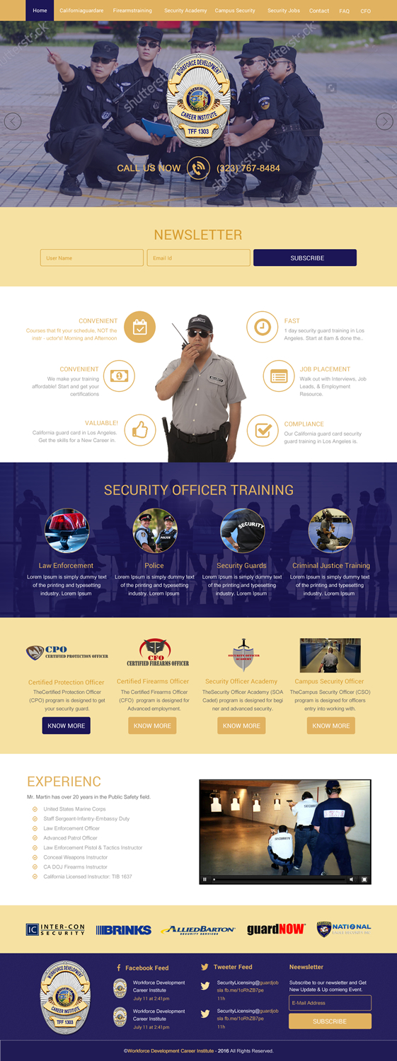 Web Design by rightway for Public Safety Institute | Design #11460788