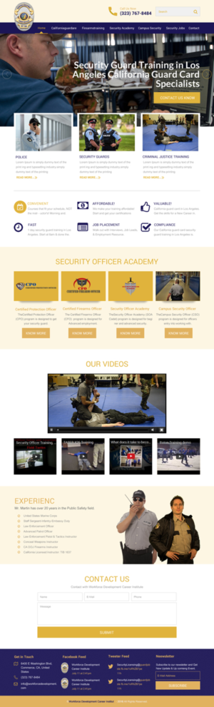 Web Design by rightway for Public Safety Institute | Design: #11460793