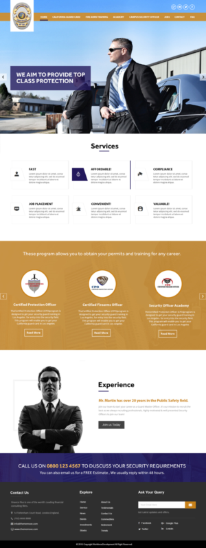 Web Design by Xclusive Designer for Public Safety Institute | Design #11379238